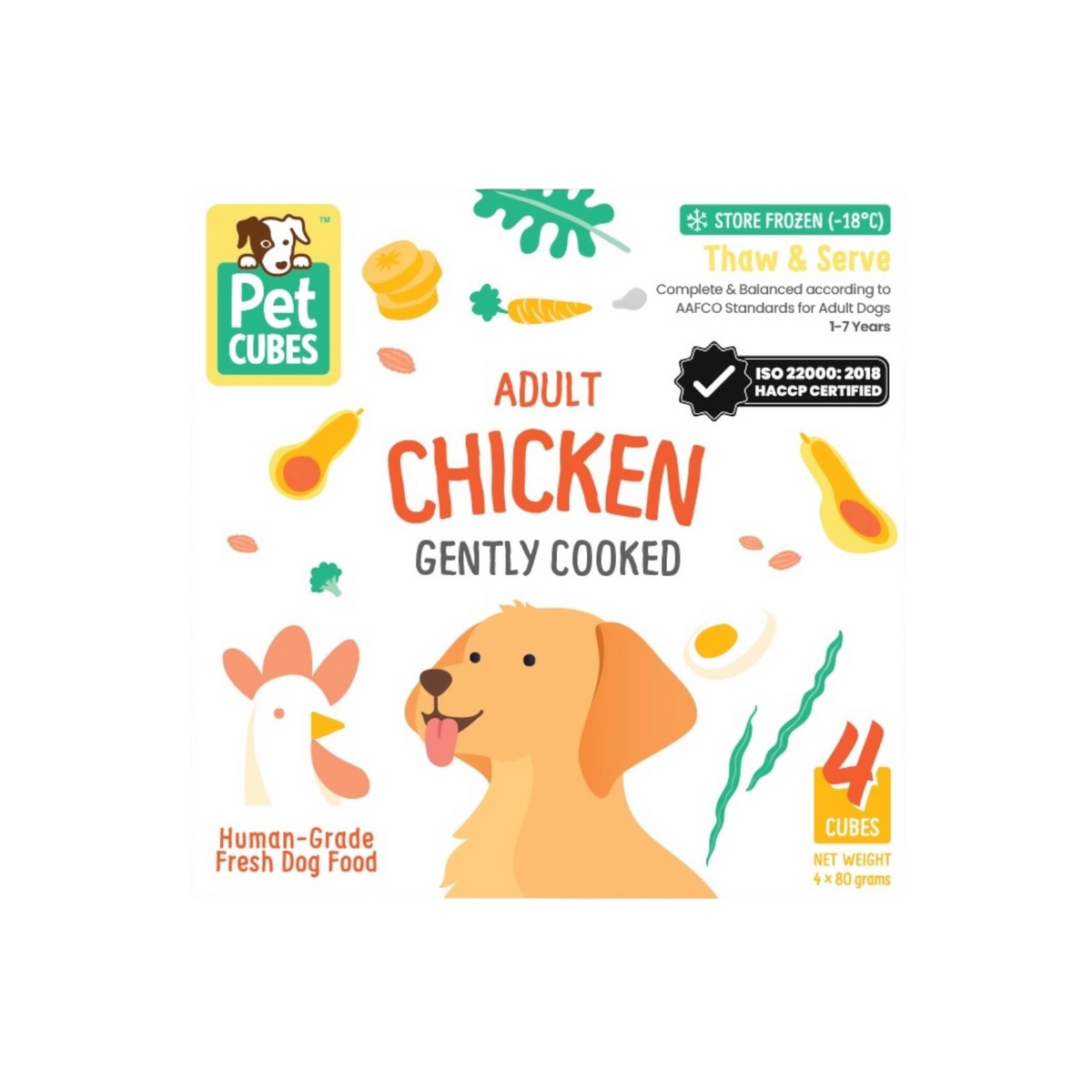PetCubes Gently Cooked Chicken For Dogs