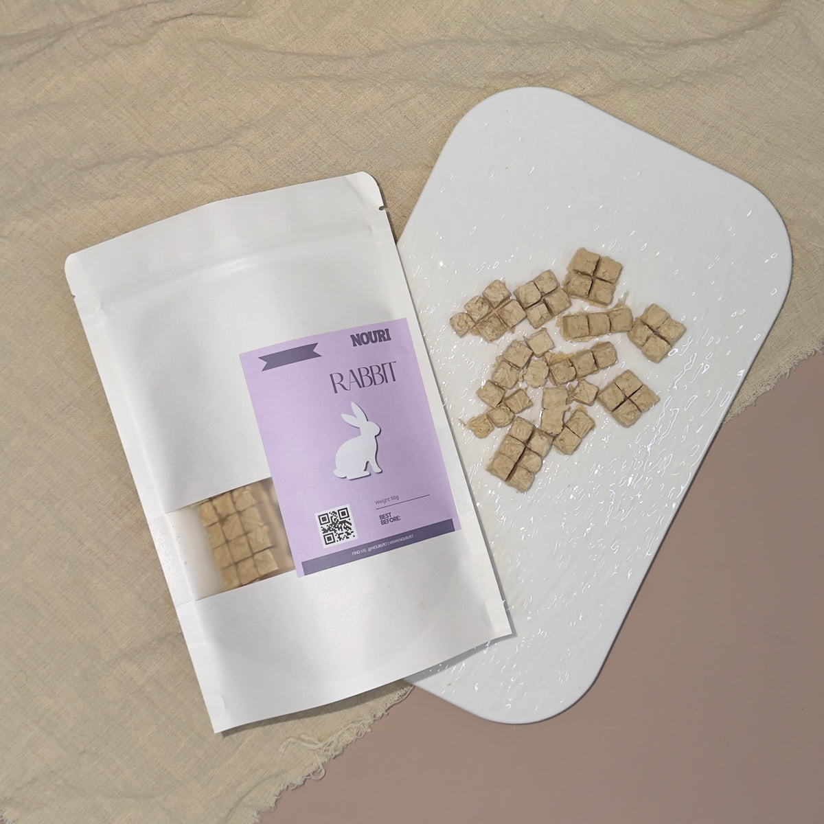 Rabbit Cubes (Freeze Dried)